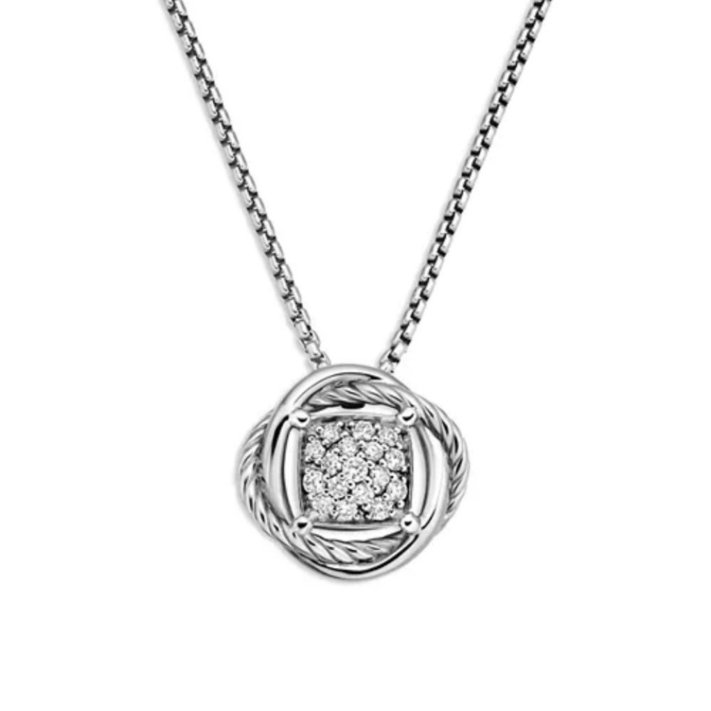 David Yurman diamond infinity cable necklace